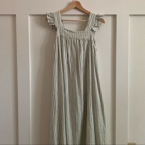 Linen Blend A NEW DAY Midi Dress XS